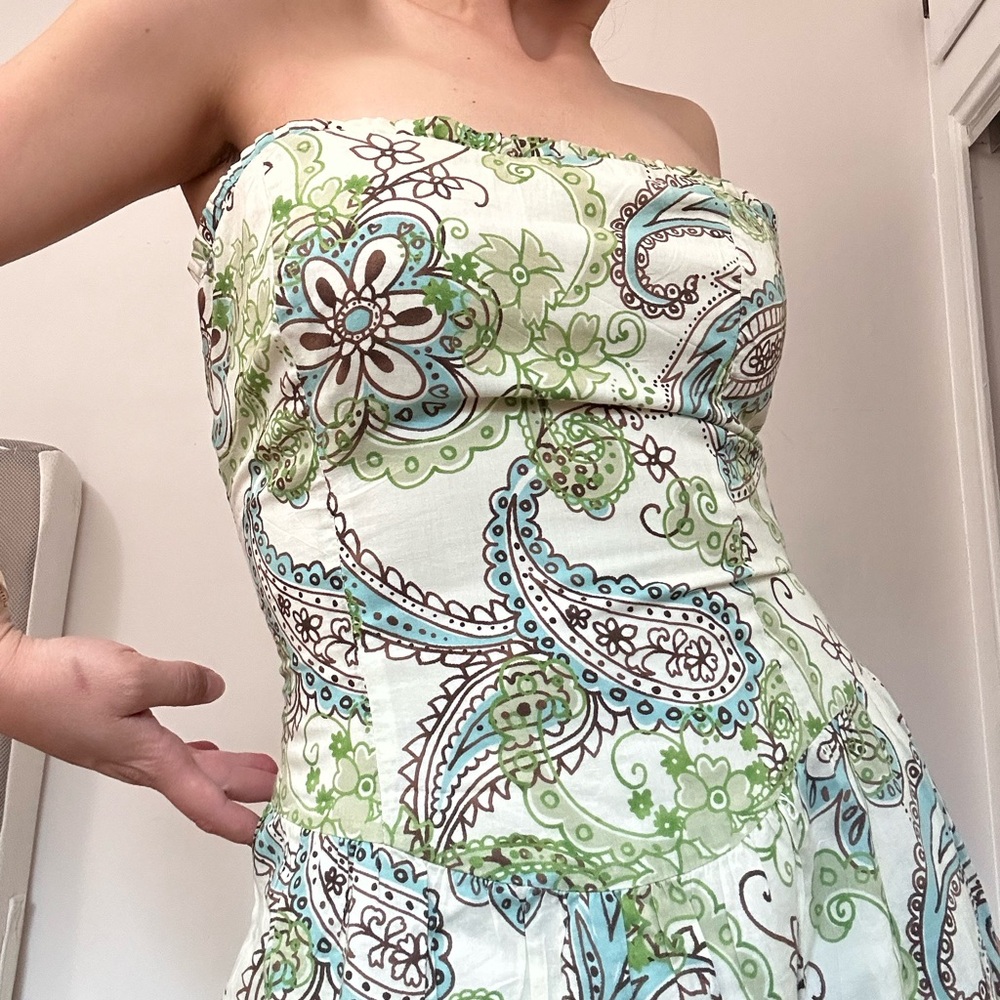 Vintage Floral Paisley cottagecore Dress